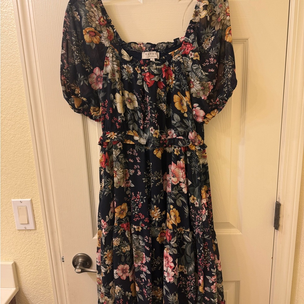 Floral Midi Dress by [Brand] - Multicolor